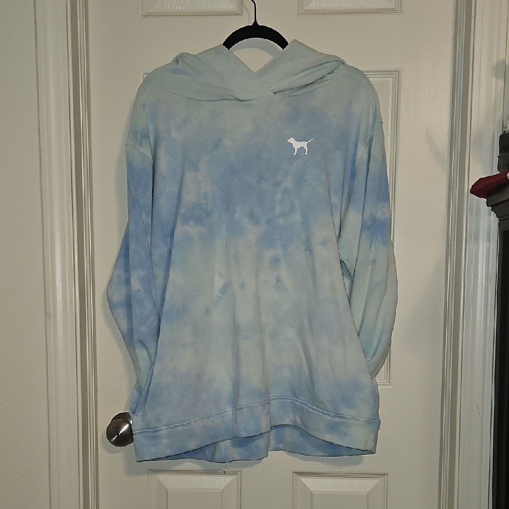 Sky Blue Tye Dye Hoodie